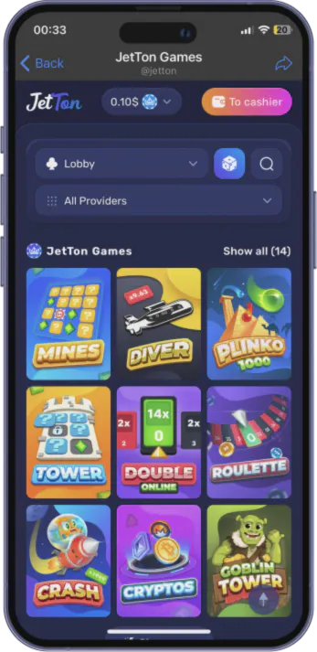 Приложение Jetton для iPhone
